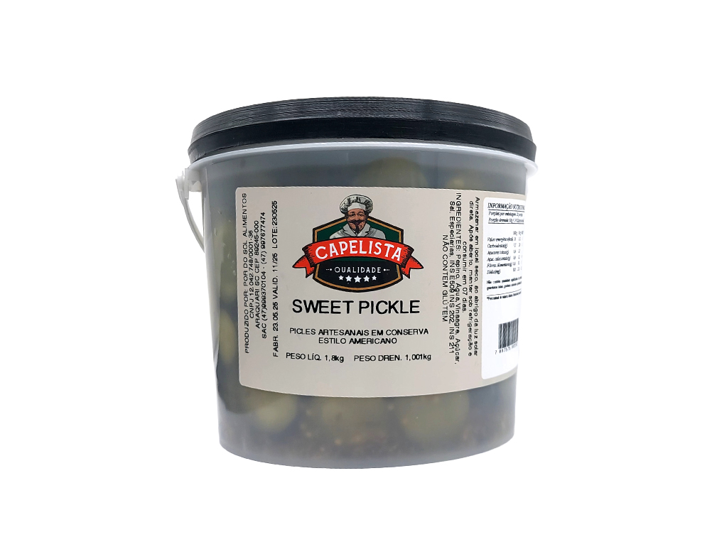 PICKLES SWEET CAPELISTA 1,001 KG (CX 6 BD)